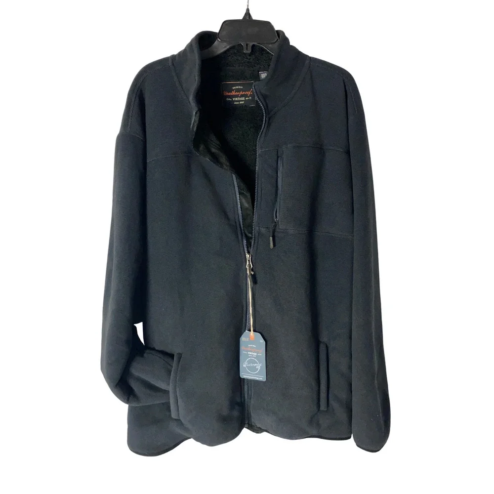 Weatherproof Faux Shearling Lined Funnel‎ Neck Jacket Dark Navy XL